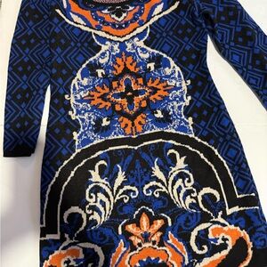 Flying Tomato Aztec Sweater Dress Women’s Size Large Knit boho tribal